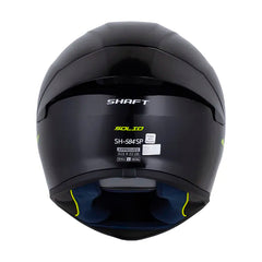 Casco Shaft 584 Sp Solid V2 Negro Amarillo Neon Visor Iridium Azul
