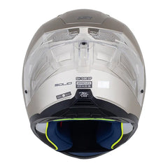 Casco Shaft 596 Sp Solid Silver Gris Visor Iridium Azul