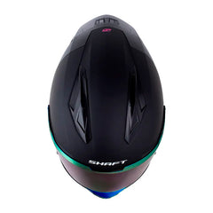 Casco Shaft 596 Sp Solid V2 Negro Fucsia Visor Revo Morado