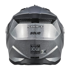 Casco Shaft Mx360 Solid Camaleon Negro Visor Iridium Azul
