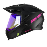 Casco Shaft Mx360 Solid Fucsia Visor Iridium Morado