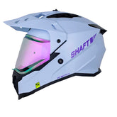 Casco Shaft Mx360 Solid Morado Claro Morado Visor Revo Morado