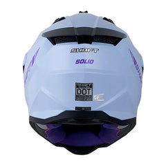 Casco Shaft Mx360 Solid Morado Claro Morado Visor Revo Morado