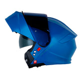 Casco Shaft Pro 4000Dv Evo Solid Azul Oscuro Azul Visor Iridium Azul