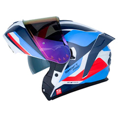 Casco Shaft Pro 4200Dv Burnt Gris Rojo Visor Iridium Rojo