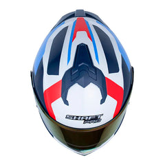 Casco Shaft Pro 4200Dv Burnt Gris Rojo Visor Iridium Rojo
