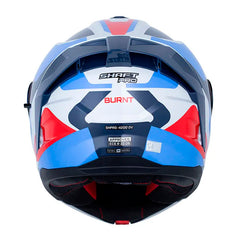 Casco Shaft Pro 4200Dv Burnt Gris Rojo Visor Iridium Rojo