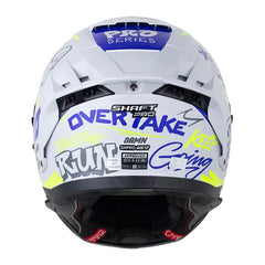 Casco Shaft Pro 606Sp Damn Gris Claro Gris Visor Iridium Azul