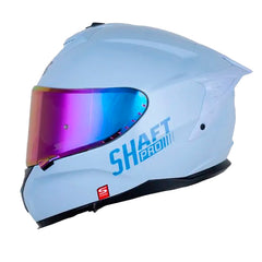 Casco Shaft Pro 610Dv Evo Solid Azul Claro Azul Visor Iridium Azul