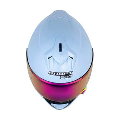 Casco Shaft Pro 610Dv Evo Solid Azul Claro Azul Visor Iridium Azul