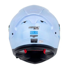 Casco Shaft Pro 610Dv Evo Solid Azul Claro Azul Visor Iridium Azul