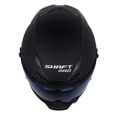 Casco Shaft Pro 615Dv Solid Negro Gris Oscuro Visor Iridium Azul