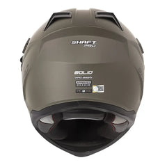 Casco Shaft pro Mx400D Solid Verde Negro Visor Iridium Azul