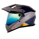 Casco Shaft pro Mx400DV Proton Arena Arena Oscuro Visor Iridium Dorado