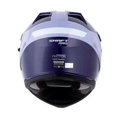 Casco Shaft pro Mx400DV Proton Morado Claro Azul Visor Iridium Morado