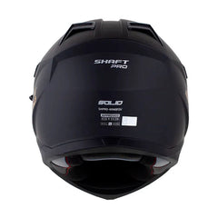 Casco Shaft pro Mx400DV Solid Negro Holografico Dorado Visor Iridium Dorado