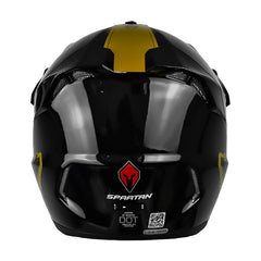 Casco Spartan Wolf Ds Solid Negro Dorado