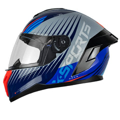 Casco X-Sports M75 Hoxa Azul Gris