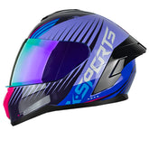 Casco X-Sports M75 Hoxa Morado Azul