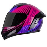 Casco X-Sports M75 Hoxa Negro Morado