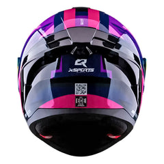 Casco X-Sports M75 Radifix Rosado Morado
