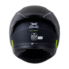 Casco X One X-500 Rs Bladez Gris Negro Visor Iridium Azul