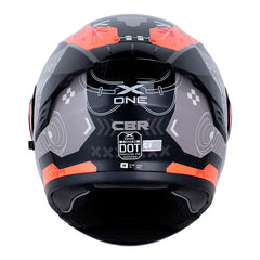 Casco X_One X-3000Rs Cbr Negro Gris Visor Iridium Silver