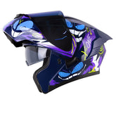 Casco X_One X-3000Rs Xmiley Azul Oscuro Azul Visor Iridium Azul