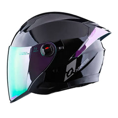 Casco Xsports 705 Rld Negro Visor Revo Morado