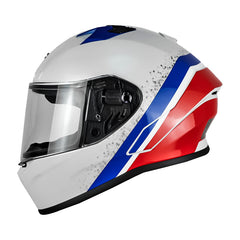 Casco Zeus 826 Bk10 Blanco Azul
