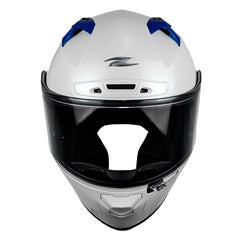 Casco Zeus 826 Bk10 Blanco Azul