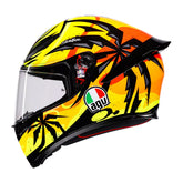 Casco Agv K-1s Multi Tropicrush Negro Naranja