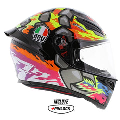 Casco Agv K1-s Bezzecchi_2023 Negro Fullcolor