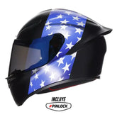 Casco Agv K1s Flag Usa Azul Rojo