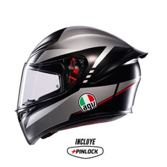 Casco Agv K1s Multi Lap (034) Negro Gris