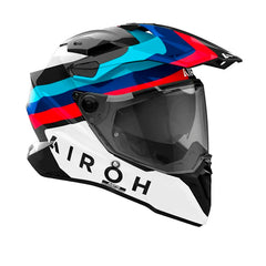 Casco Airoh Commander 2 Doom Negro Azul Rojo