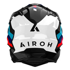 Casco Airoh Commander 2 Doom Negro Azul Rojo