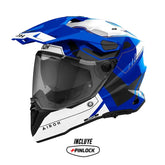 Casco Airoh Commander 2 Reveal Azul Blanco