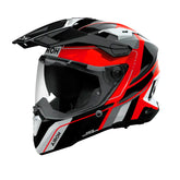 Casco Airoh Commander 2 Skip Rojo Gris Negro