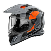 Casco Airoh Dual Bandit Horn Naranja Gris