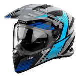 Casco Airoh Dual Bandit Spicy Azul Gris