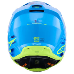 Casco Alpinestars Force Ocd Azul Verde Fluorescente