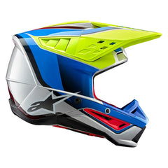 Casco Alpinestars S-M5 Sail Amarillo Azul Silver