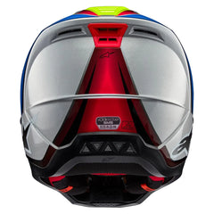 Casco Alpinestars S-M5 Sail Amarillo Azul Silver
