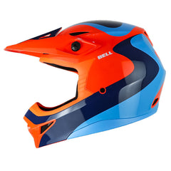 Casco Bell Mx-10 Wave Naranja Azul