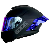 Casco Edge Shanghai Solid Negro Azul