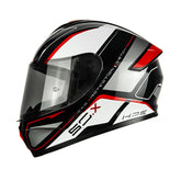 Casco Givi H50x Stunt Negro Silver Titanio Rojo