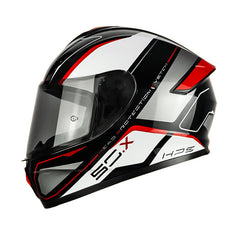 Casco Givi H50x Stunt Negro Silver Titanio Rojo