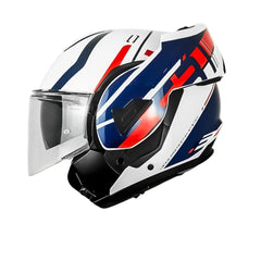 Casco Givi X30 Pulsar Blanco Azul Rojo Brillante