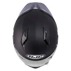 Casco Hjc C10 Solid Semi Flat Black Negro Visor Silver